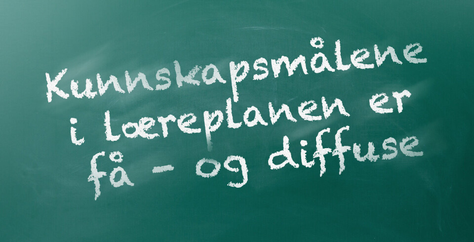 Kunnskapsmålene i læreplanen er få - og diffuse
